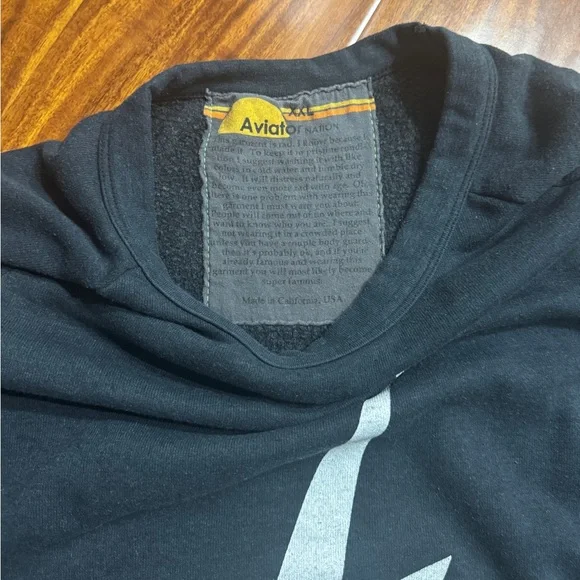 Aviator Nation BOLT CREW SWEATSHIRT - CHARCOAL - Picture 3 of 3